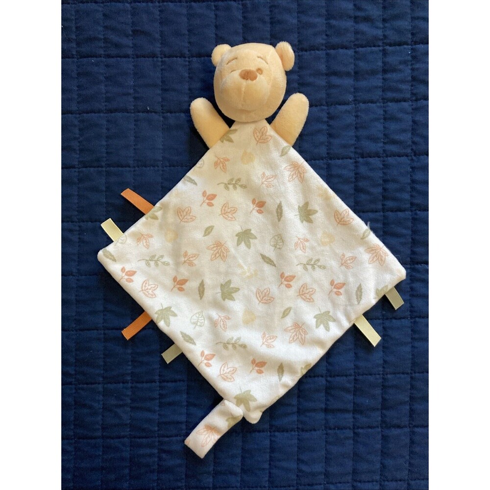 Disney Baby Winnie the Pooh Lovey Fall Leaves Leaf Plush Security Blanket